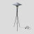 Space Ship Shaped Floor Lamp from Stilnovo, Italy, 1950s For Sale - Image 6 of 6