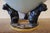 Large 20th Century Polychrome Earthenware Cachepot with Floral Decoration Resting on Three Panthers, 1920s For Sale - Image 3 of 7