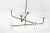 Ian K. Fowler for Visual Comfort Signature Calvino Large Arched Chandelier in Aged Iron & Hand-Rubbed Antique Brass with Clear Glass For Sale In Houston - Image 6 of 8