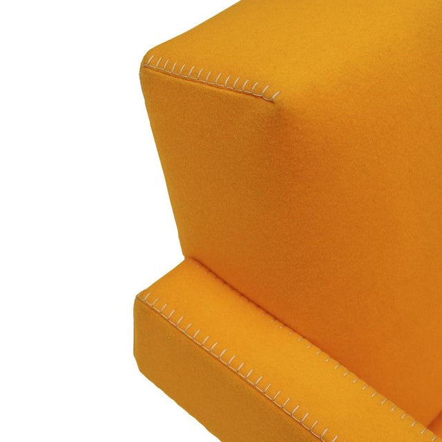 Utrecht Armchairs in Orange Wool Fabric by Gerrit Thomas Rietveld for Cassina, 1935, Set of 2 For Sale - Image 9 of 12