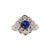 Vintage Inspired 2cts Ceylon Sapphire Ring W Natural Diamonds in 14k Solid Gold, Size 6.75 For Sale - Image 10 of 10