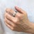 Silver Men’s Cartier Love Classic Model 18k White Gold 5.5mm Wedding Band Ring, Size 10 For Sale - Image 8 of 8