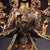 1960s Vintage Gilt Bronze Seated Buddha, High Relief Carving With Flanking Vines For Sale - Image 5 of 10