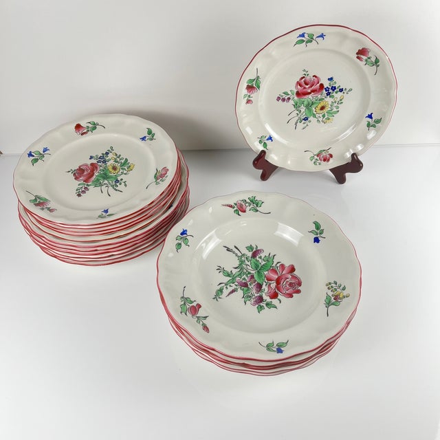 Réverbère Model Service for Six People from KG Lunéville, 1950s, Set of 18 For Sale - Image 17 of 17