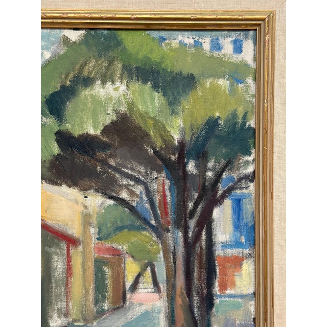 Ingrid Hedman Koppang, Urban Street, 1962, Oil on Canvas, Framed For Sale - Image 13 of 18