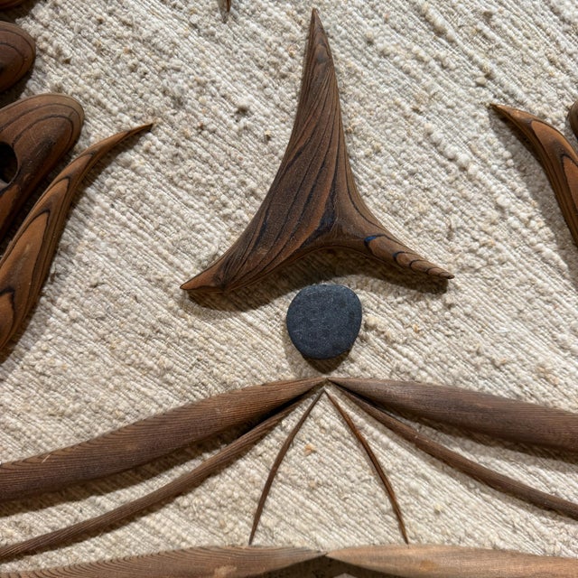 Paul Hollowend Carved Wood Abstract Wall Art Post-Modern For Sale - Image 12 of 17
