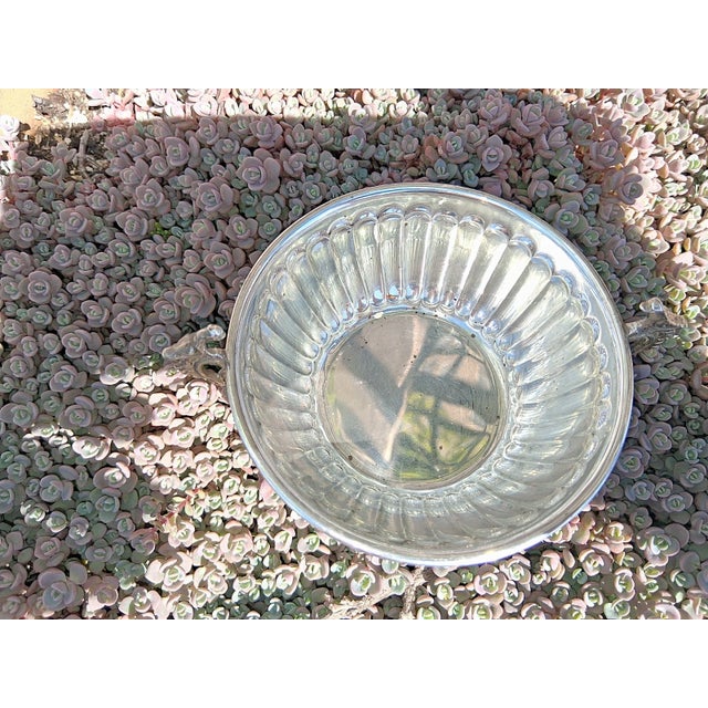 Mid 20th Century Tane Mexican Sterling Silver Double Bird Handle 5" Bowl Ring Trinket Dish For Sale - Image 4 of 7