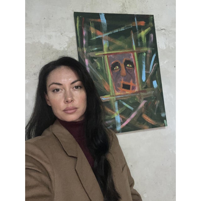 Early 21st Century ArpVerdeacqua, Catching Color, 2022, Acrylic on Canvas For Sale - Image 5 of 7