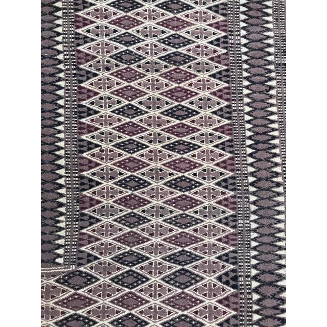 1960s Vintage Moroccan Flat Rug For Sale - Image 5 of 14
