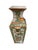 Pretty antique square Rose Medallion Vase. 10" tall x 2.5" square base x 3.5" square at widest area of vase. Good used...