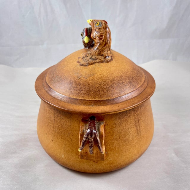 1900 - 1909 French Pillivuyt Porcelain Chicken Tureen or Roaster For Sale - Image 5 of 11