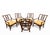 Sienna Vintage Chippendale Island Style Rattan & Bamboo Dining Table & Armchair- Set of 5 For Sale - Image 8 of 8