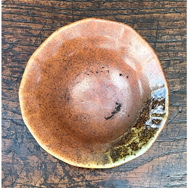Vintage Textured Ceramic Bowl For Sale - Image 11 of 12