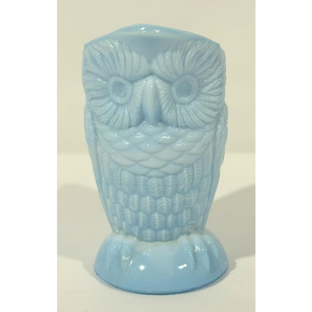 English 19th Century Higbee Glass Owl Creamer For Sale - Image 3 of 8