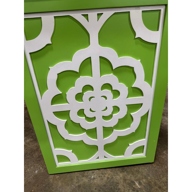 Lime Vintage Coastal Chelsea House Shayla Copas Green Vanity Desk For Sale - Image 8 of 11