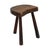 Vintage Rustic Wabi-Sabi Wooden Three-Legged Milking Stool, France For Sale - Image 15 of 18