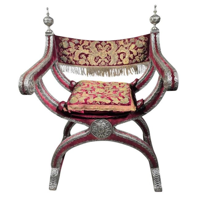 Mexican Colonial Silver Armchairs, 1750s, Set of 2 For Sale - Image 17 of 17