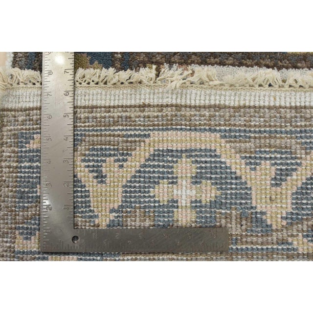 Oushak Rug 3’1” X 5’1” Ivory Wool Tribal Hand-Knotted Oriental Carpet For Sale - Image 11 of 11