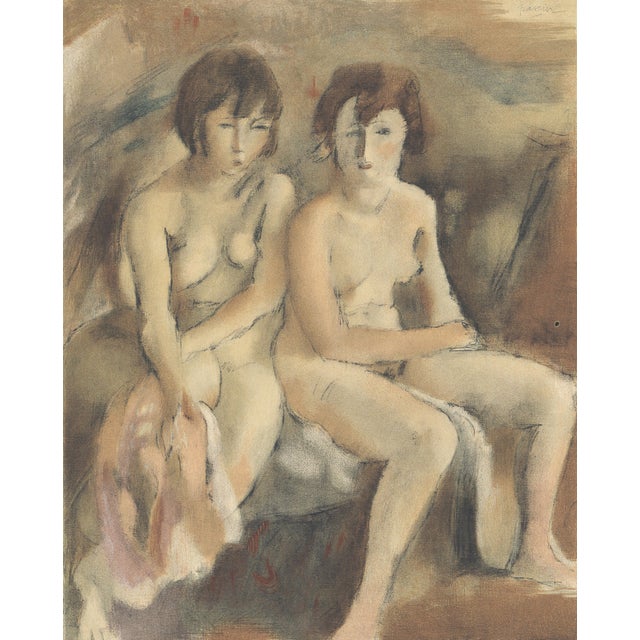 Original limited edition 1954 lithograph after the 1927 painting "Deux Nus" (Two Nudes) by Jules Pascin from the monograph...