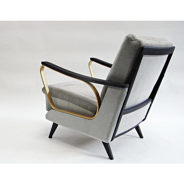 Carlo Armchair in Velvet with Spring Core Cushions For Sale - Image 5 of 18