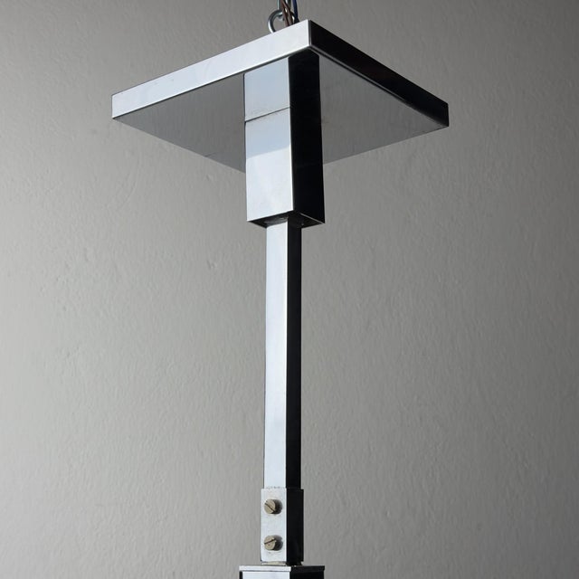 Metal Vintage Metal Chandelier by Gaetano Sciolari, Italy, 1950s For Sale - Image 7 of 18