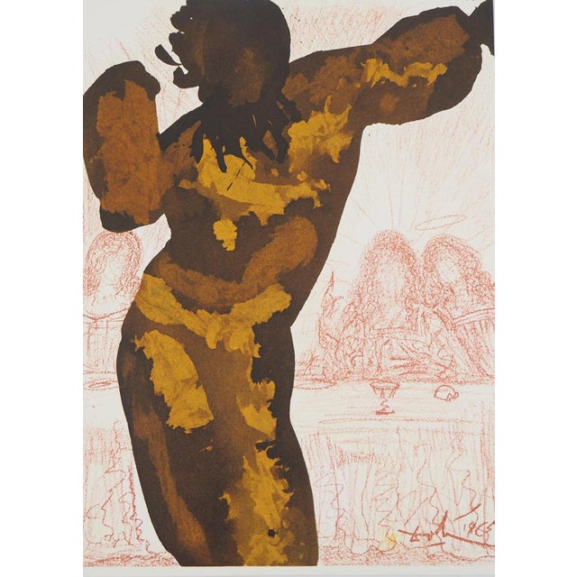 Salvador Dali, Le Dernier Repas, Nude, Lithograph For Sale - Image 6 of 6