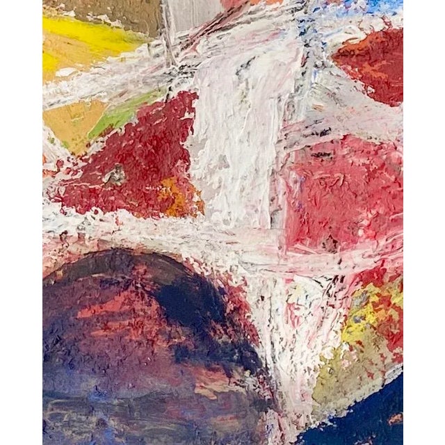 1960s 1960s Abstract Expressionist Original Oil Painting by Martin Rosenthal, Framed For Sale - Image 5 of 9