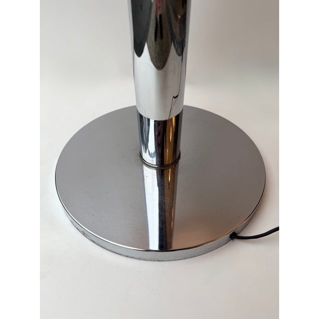 Silver Metal Chain Floor Lamp Murano Glass by Aldo Nason for Mazzega, Italy, 1970s For Sale - Image 8 of 12