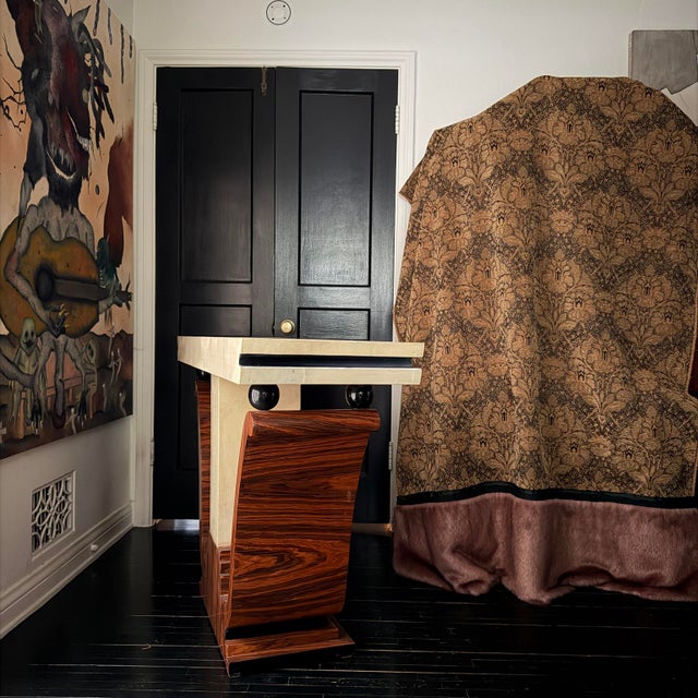 Wood Art Deco Style Console Table For Sale - Image 7 of 14