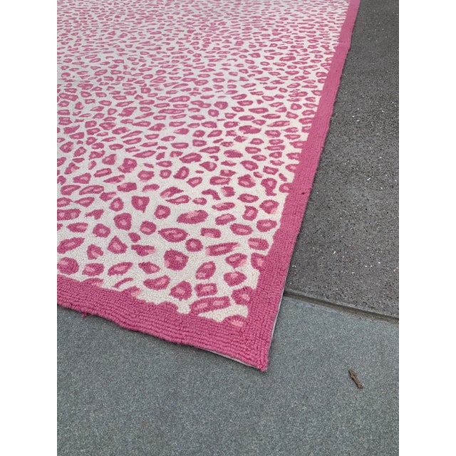 Dash & Albert Pink Leopard Print Wool Rug - 10′ × 14 ... (640 x 640 Pixel)