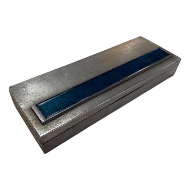 Vintage Italian Modernist Wood Box For Sale