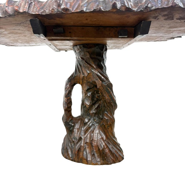 Brutalist Sculptural Camphor Wood Organic Side Table, 1950s For Sale - Image 9 of 10