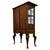 Brown Vintage English Oak Display Vitrine Cabinet, 1920 For Sale - Image 8 of 13