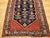 Textile Vintage Malayer Runner Rug, Hand-Knotted Wool, Geometric Pattern, 4x9, Navy & Red For Sale - Image 7 of 12