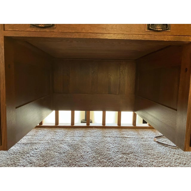 Stickley Mission Oak Executive Desk (Finish #32) For Sale - Image 18 of 18