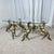 Hollywood Regency Style Coffee Table, 6 Patinated Brass Horses & Glass Top, 1970 A rare vintage coffee table from the...