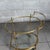 Gold Vintage Brass Glass Food Cart in the style of Maison Jansen, 1960s For Sale - Image 8 of 15