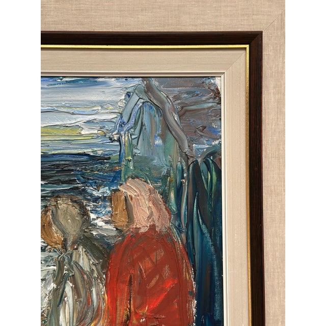 Einar Emland, Figures, 1960s, Oil on Canvas, Framed For Sale - Image 11 of 18