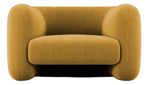 Jacob Armchair in Fabric Boucle Mustard by Collector Studio