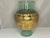 Early 20th Century Moser Uranium Glass Vase: Gilt Frieze, Renaissance Revival, 13" Tall For Sale - Image 4 of 10
