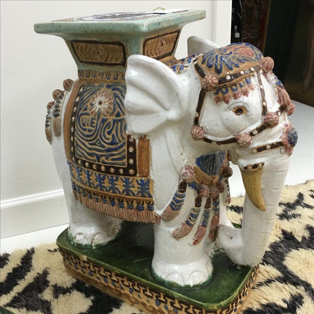 Vintage Elephant Garden Stools A Pair Chairish