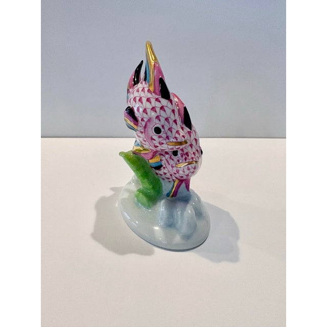 Ceramic Late 20th Century Herend Pair of Fish Figurine For Sale - Image 7 of 10