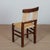 Brown French Straw-Seated Wooden Chairs, 1940s, Set of 4 For Sale - Image 8 of 11