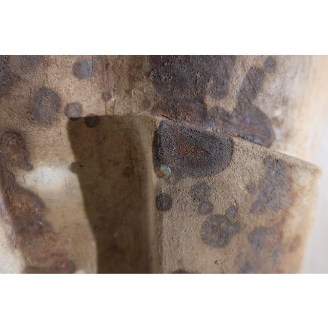 Brown Vintage Wabi-Sabi Low-Fired Ceramic Wall Sculpture, California Artist, 1980s–1990s For Sale - Image 8 of 11