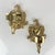 Fabulous pair of vintage brass American eagle with shield, brass hanging wall sconce candle holder. Heavy. Love the...