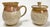 Unique vintage Studio Pottery ceramic creamer and sugar set. Feature gray speckled clay with warm brown and pink blend at...