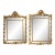 Near Pair of 19th C. French Giltwood Cushion Mirrors For Sale