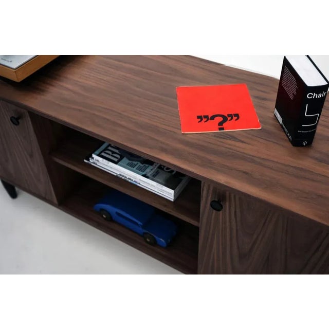 Early 21st Century Scandinavian Design Walnut Dresser For Sale - Image 5 of 7