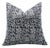 Fabdivine Artistic Block Print Pillow Cover 18x18 Off-White Linen- Rudraksh For Sale