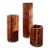 Slatted Wood Strip Midcentury Modern Planters / Pedestals, Set of 3 For Sale
